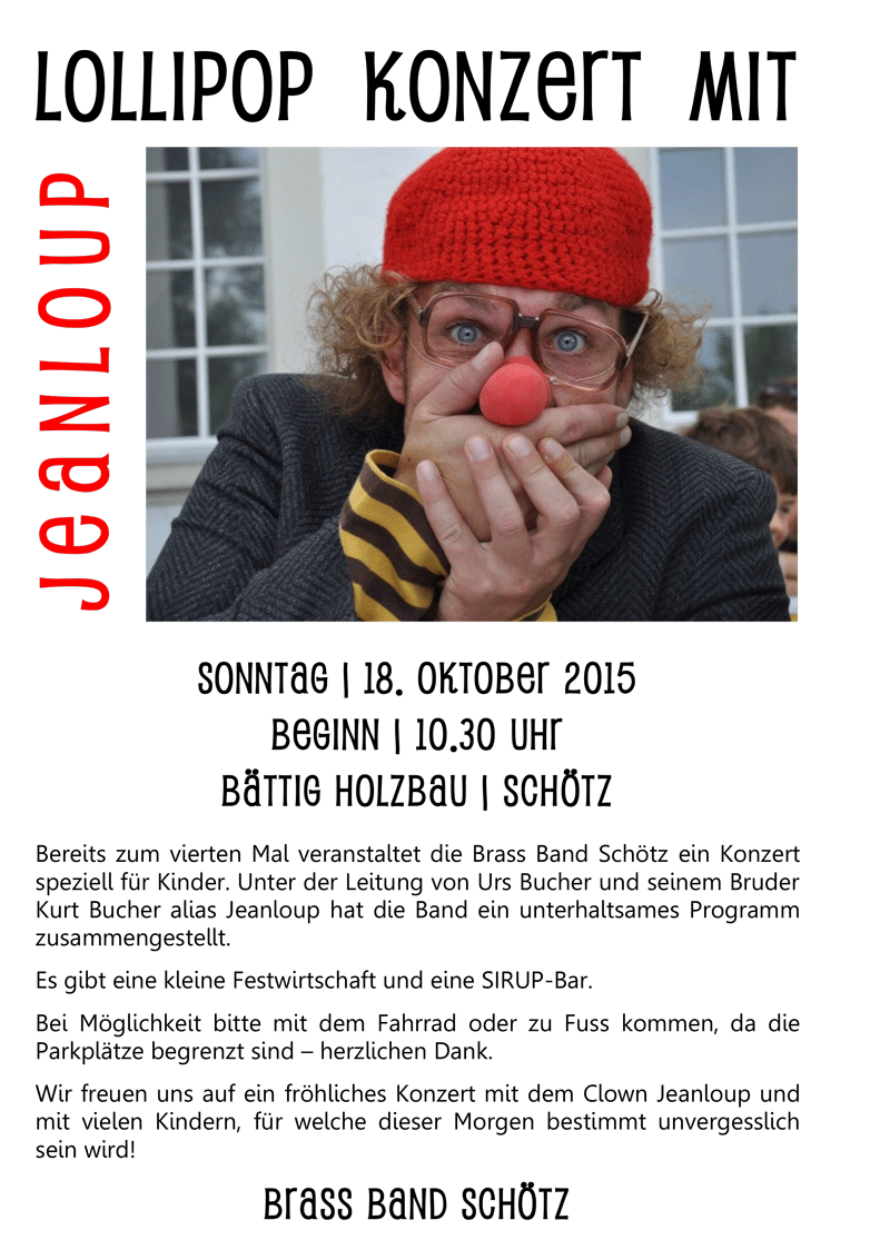 Lollipop Kinderkonzert mit Jeanloup